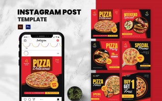 Pizza Delicious Instagram Post