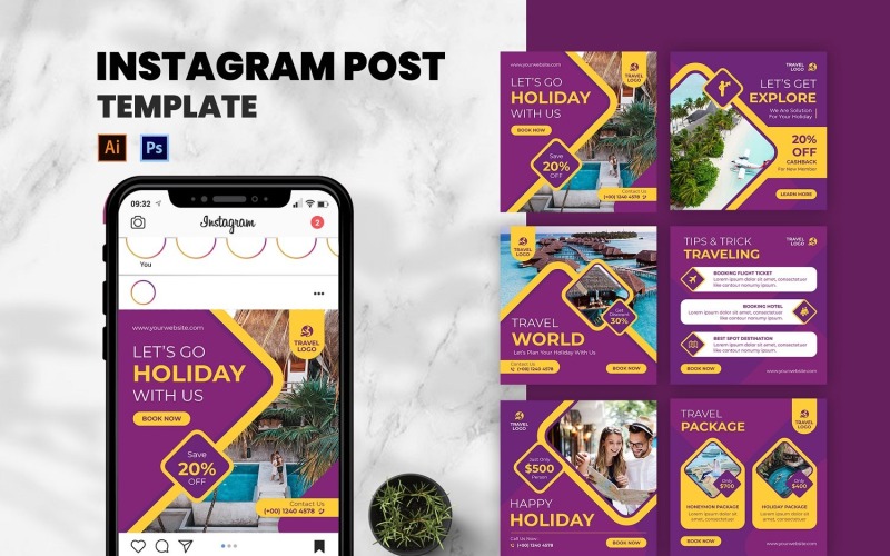 Travel World Instagram Post Social Media
