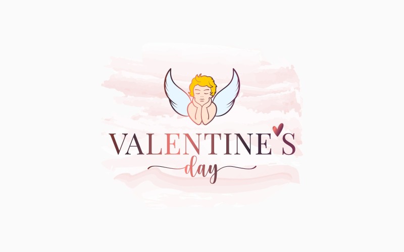 Valentines Day Watercolor Banner Corporate Identity