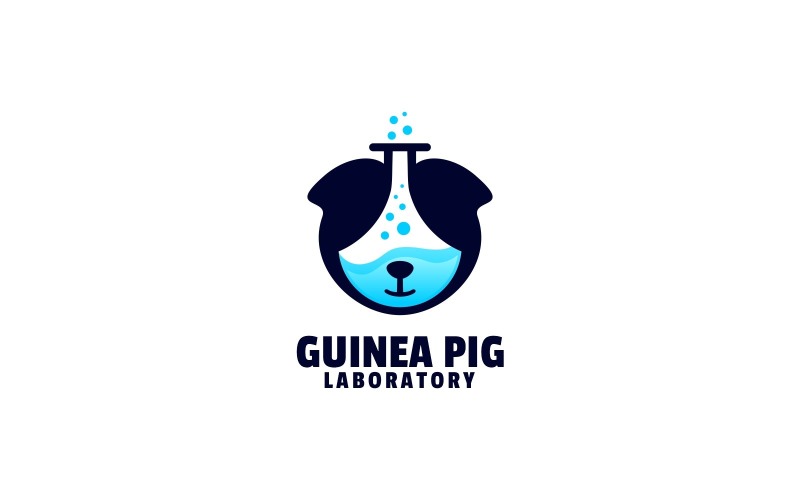 Guinea Pig Silhouette Logo Logo Template