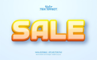 Sale - Cartoon Style, Editable Text Effect, Font Style, Graphics Illustration