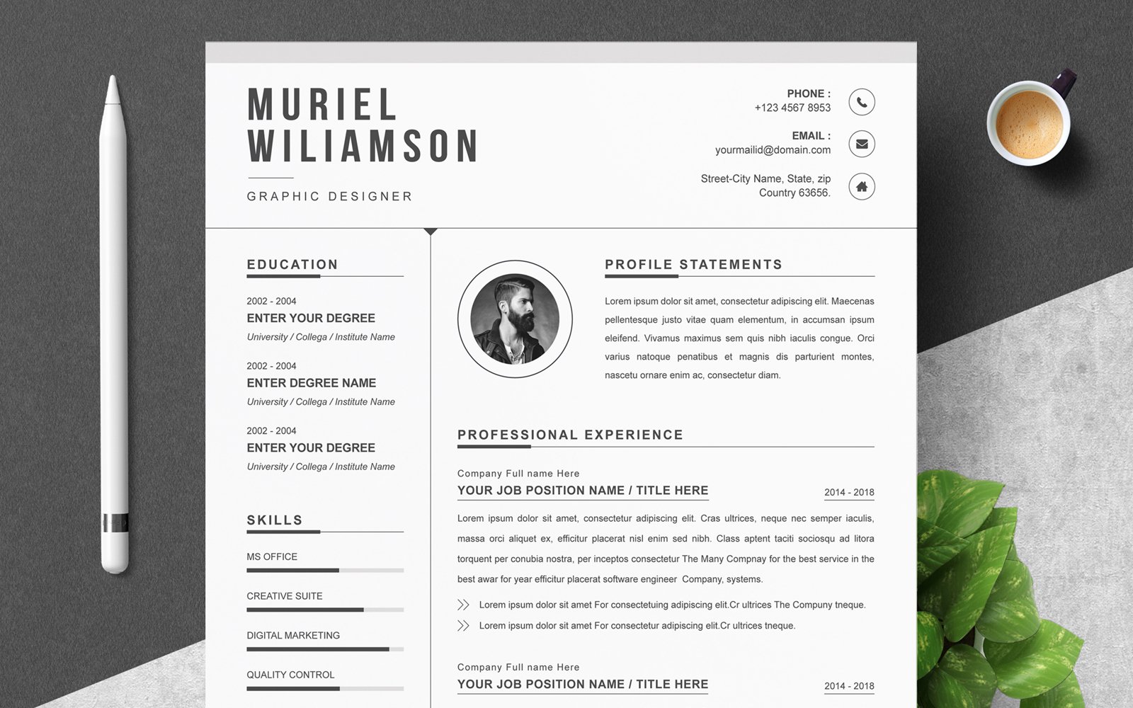 Kit Graphique #218821 Clean Cv Divers Modles Web - Logo template Preview