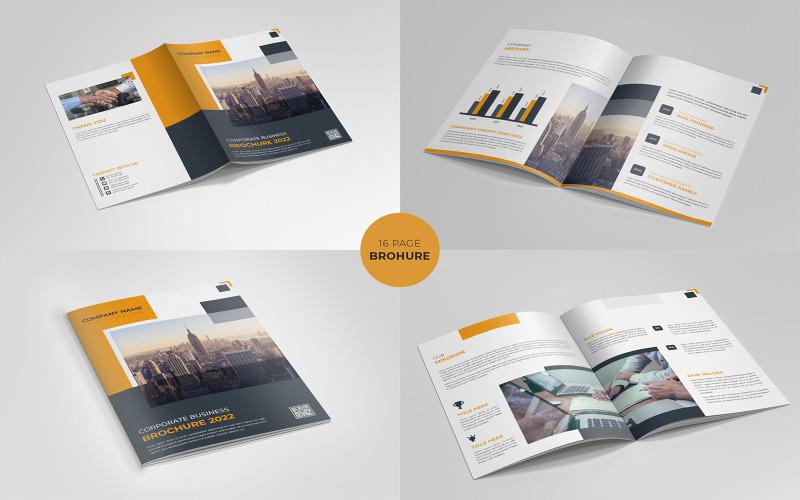 A4 Brochure Template Layout Design Minimal Professional Brochure Design Corporate Identity