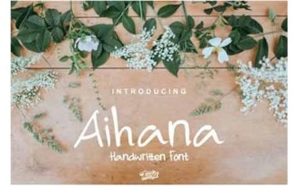 Aihana Handwritten Font - Aihana Handwritten Font