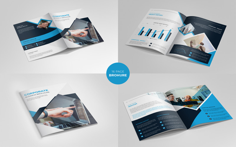 Company Brochure Template And Brochure Design Corporate Identity