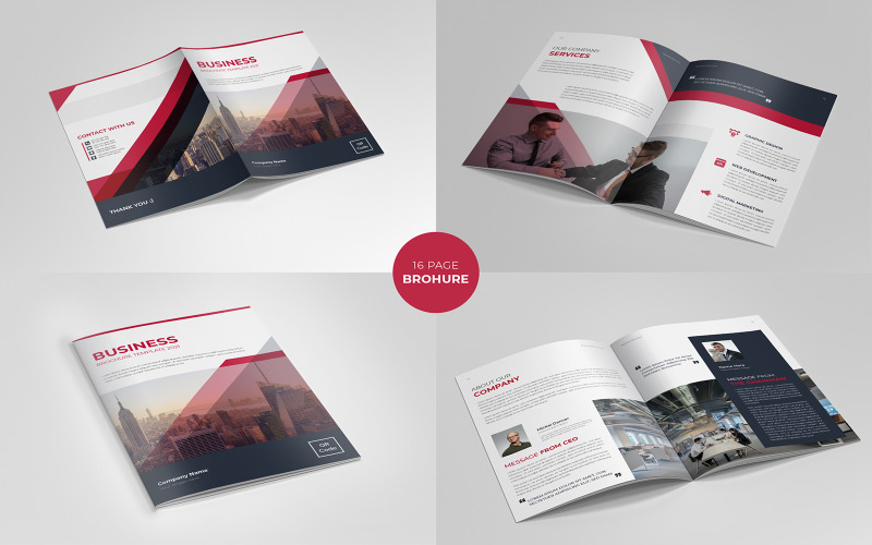 Corporate A4 Brochure Template Layout Design Minimal Professional Brochure Design Corporate Identity