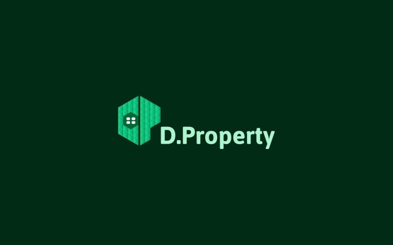 D+P Real Estate Logo design template Logo Template