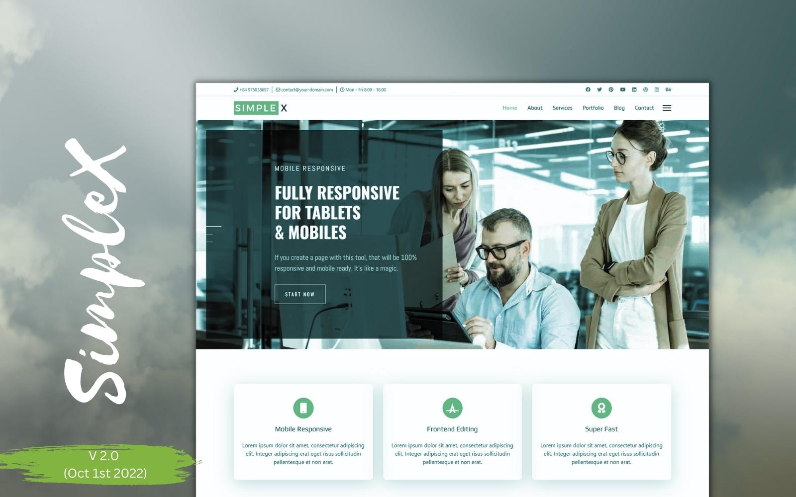 SimpleX - Responsywny szablon Joomla 4