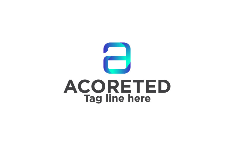 Acoreted A letter Logo Design Logo Template