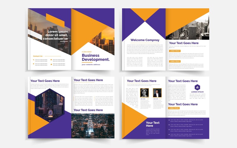 Corporate Business Brochure page template design Corporate Identity