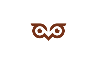 Owl Eyes Vector Logo Design Template
