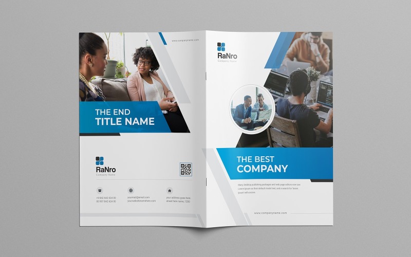 RaNro - Brochure Template Design Corporate Identity