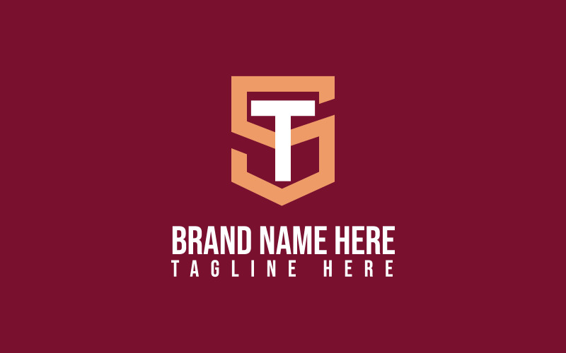 ST Letter Logo Design Template Logo Template