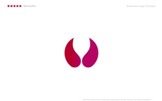 Wine Glass, Negative Space of the Circle, Creative Logo Template for Red Wine.