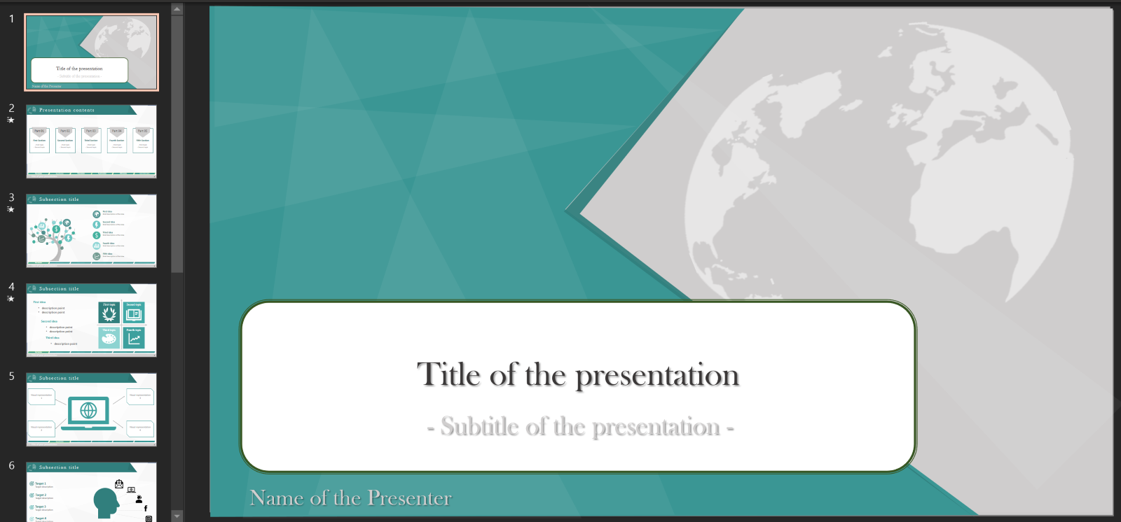 Professional Power Point Presentation Template (business, scientific)