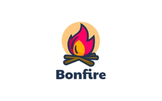 Bonfire Simple Mascot Logo Style
