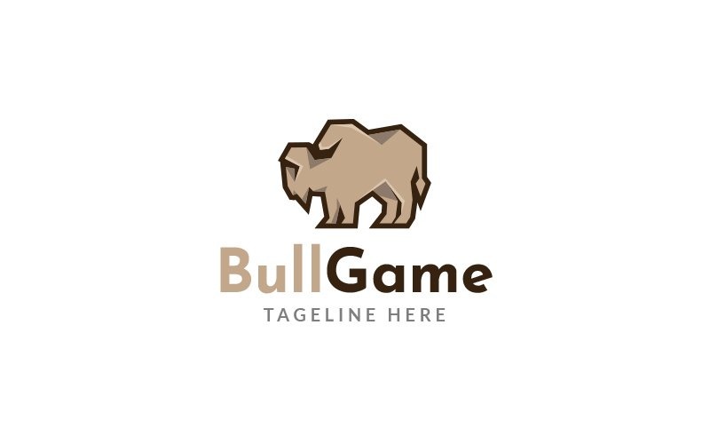 Bull Game Logo Design Template Vol 3 Logo Template