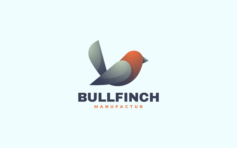 Bullfinch Gradient Colorful Logo Logo Template