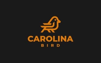 Carolina Bird Line Art Logo