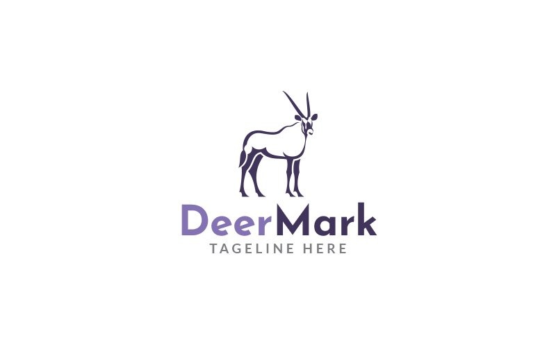 Deer Mark Logo Design Template Vol 2 Logo Template