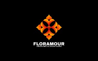 Flora Gradient Logo Style