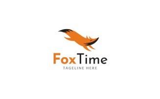 Fox Time Logo Design Template