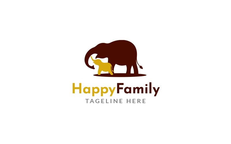 Happy Family Logo Design Template Logo Template