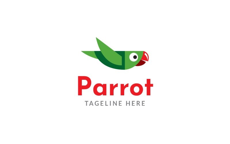 Parrot Fly Logo Design Template Vol 2 Logo Template