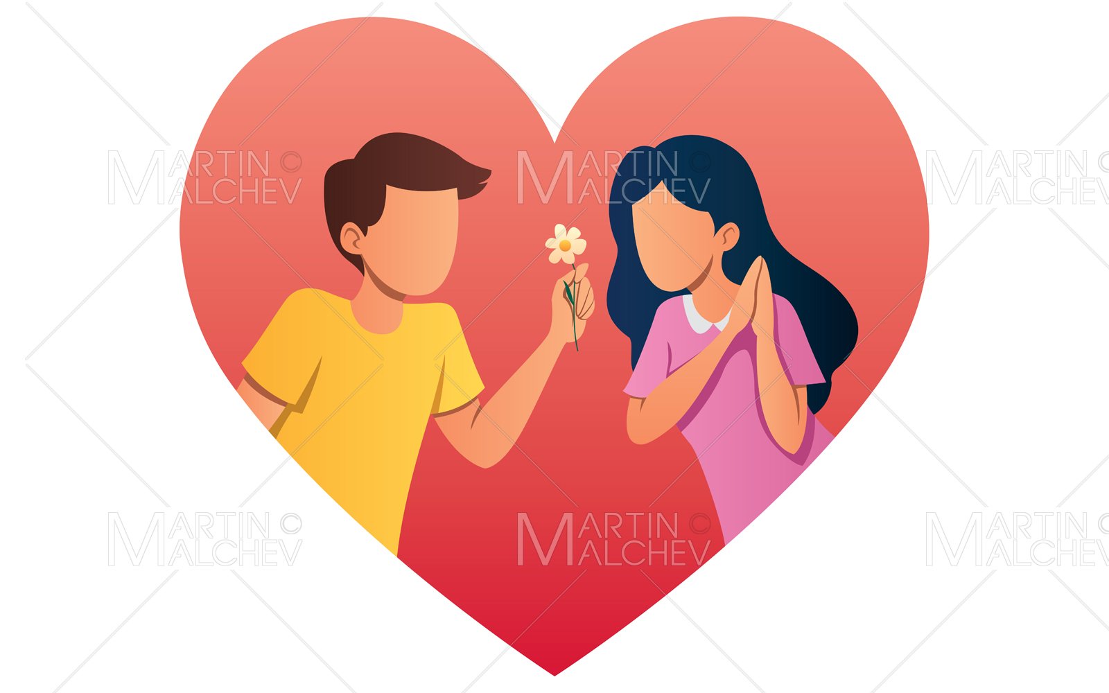 Kit Graphique #219138 Valentine Couple Divers Modles Web - Logo template Preview