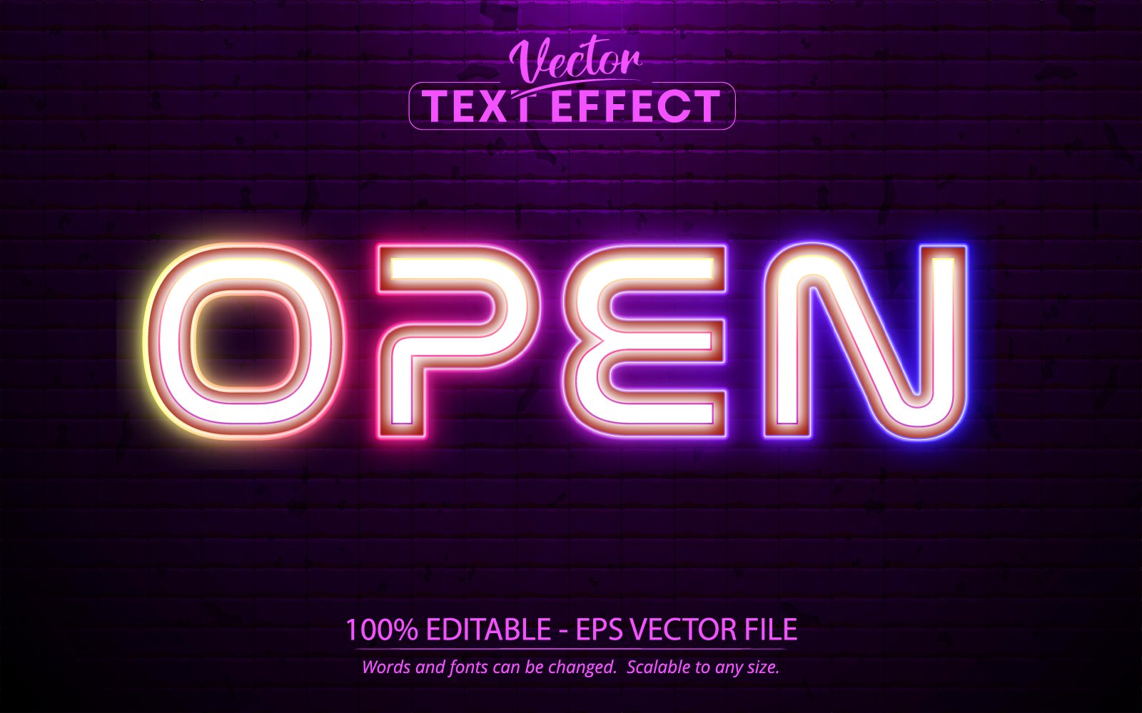 Template #219147 Effect Font Webdesign Template - Logo template Preview