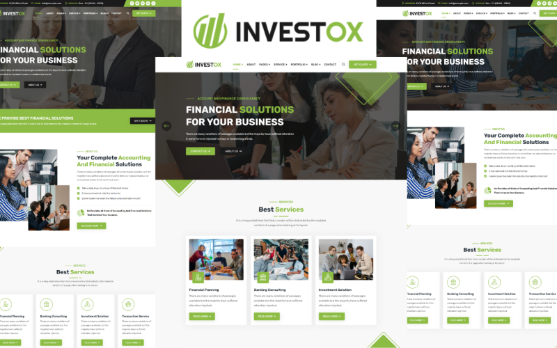 Investox - Accounting And Finance Consultancy HTML5 Template Website Template
