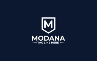 Modana M Letter Logo Design Template