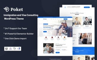 Poket - Immigration and Visa Consulting WordPress Theme