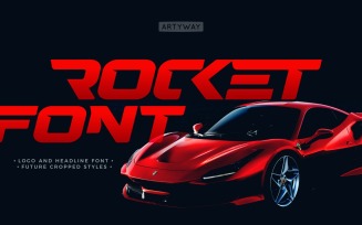 The Rocket font perfectly balanced between futuristic, dynamic and calm confident letters