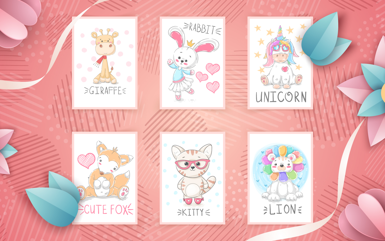 Kit Graphique #219250 Licorne Girafe Web Design - Logo template Preview