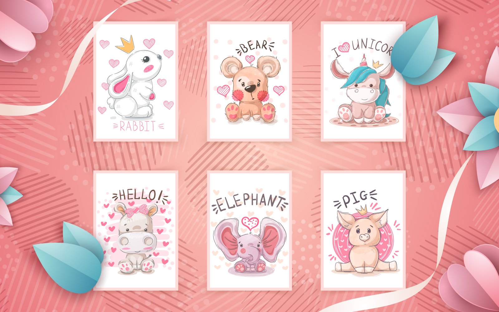 Kit Graphique #219255 Ours Licorne Web Design - Logo template Preview