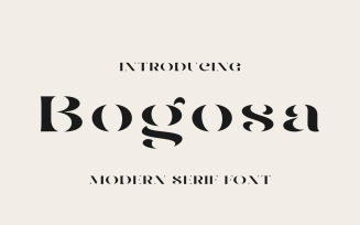Bogosa – Modern Serif Font