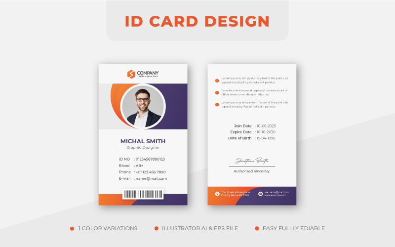 Creative Corporate Business ID Card Design Template Corporate Identity