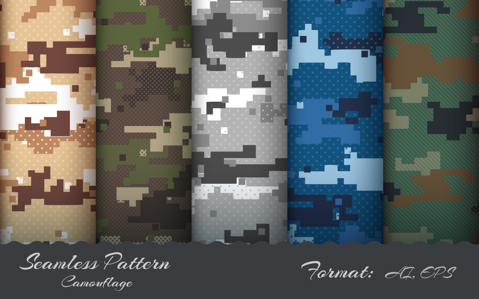 Kit Graphique #219356 Carr� Seamless Web Design - Logo template Preview