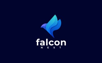 Falcon Gradient Color Logo Template