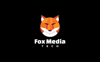 Fox Media Color Logo Style