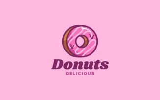 Donuts Simple Mascot Logo Style