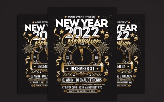 New Year 2022 Party Celebration Flyer