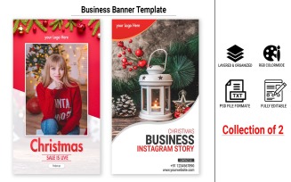 Christmas Promotional Instagram Story Template Collections