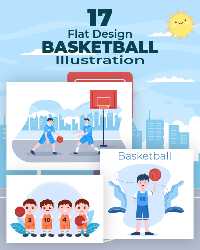 Kit Graphique #219611 Basketballe Joueur Divers Modles Web - Logo template Preview
