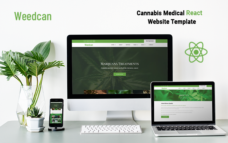 Weedcan - Cannabis Medical React Template