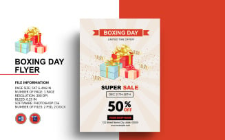 Boxing Day Sale Flyer Corporate Identity Template