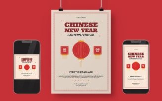 Chinese New Year Lantern Festival Flyer Pack