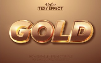 Gold - Editable Text Effect, Shiny Golden Font Style, Graphics Illustration