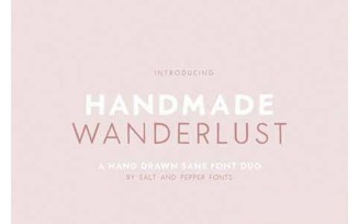 Handmade Wanderlust Font - Handmade Wanderlust Font